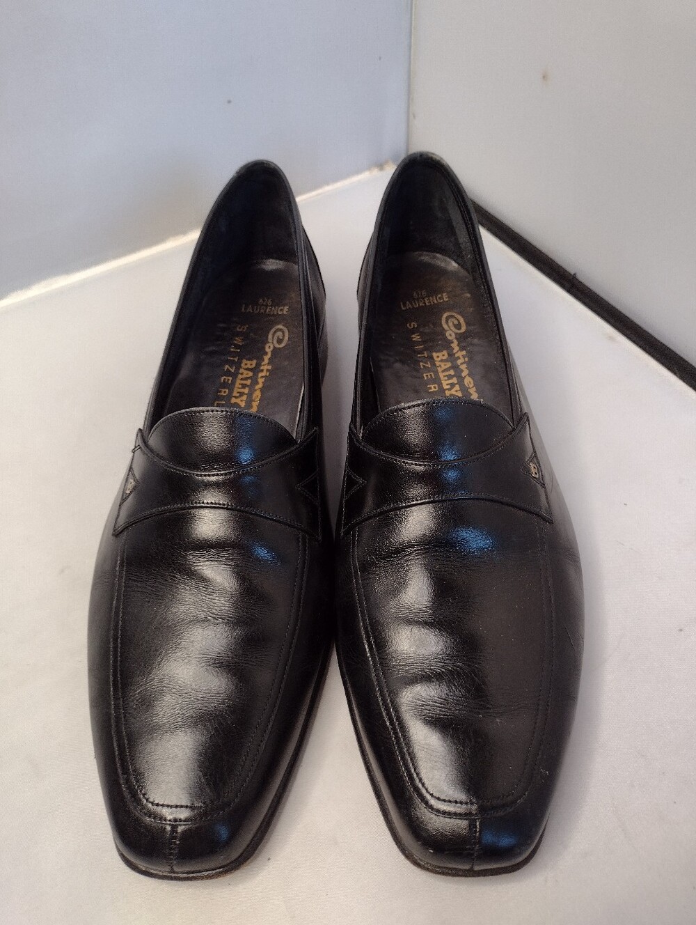 Bally Continentals Switzerland Mens Loafers 9.5 M Black Laurence 626 H